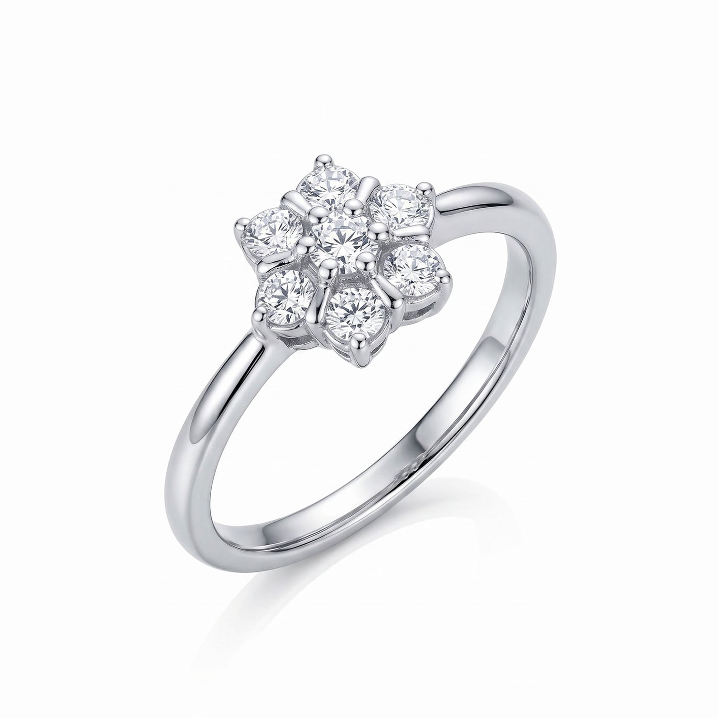 Lotus Handmade Lab Grown Stone Ring
