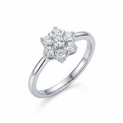 Lotus Handmade Lab Grown Stone Ring