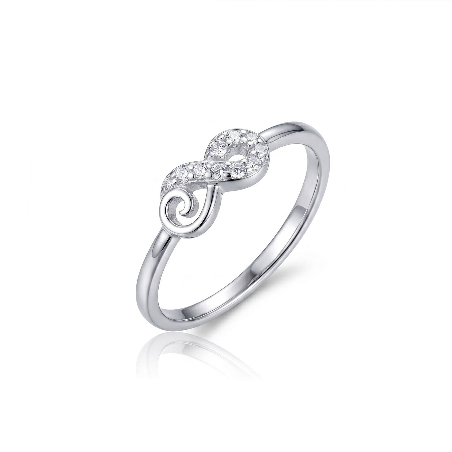 Infinity Love And Promise Lab Grow Stone Ring