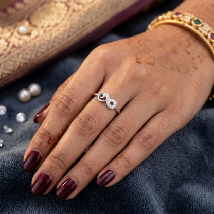 Infinity Love And Promise Lab Grow Stone Ring