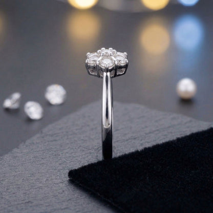 Lotus Handmade Lab Grown Stone Ring