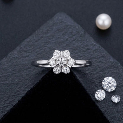 Lotus Handmade Lab Grown Stone Ring
