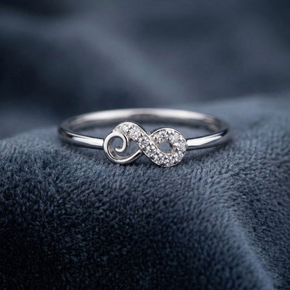 Infinity Love And Promise Lab Grow Stone Ring