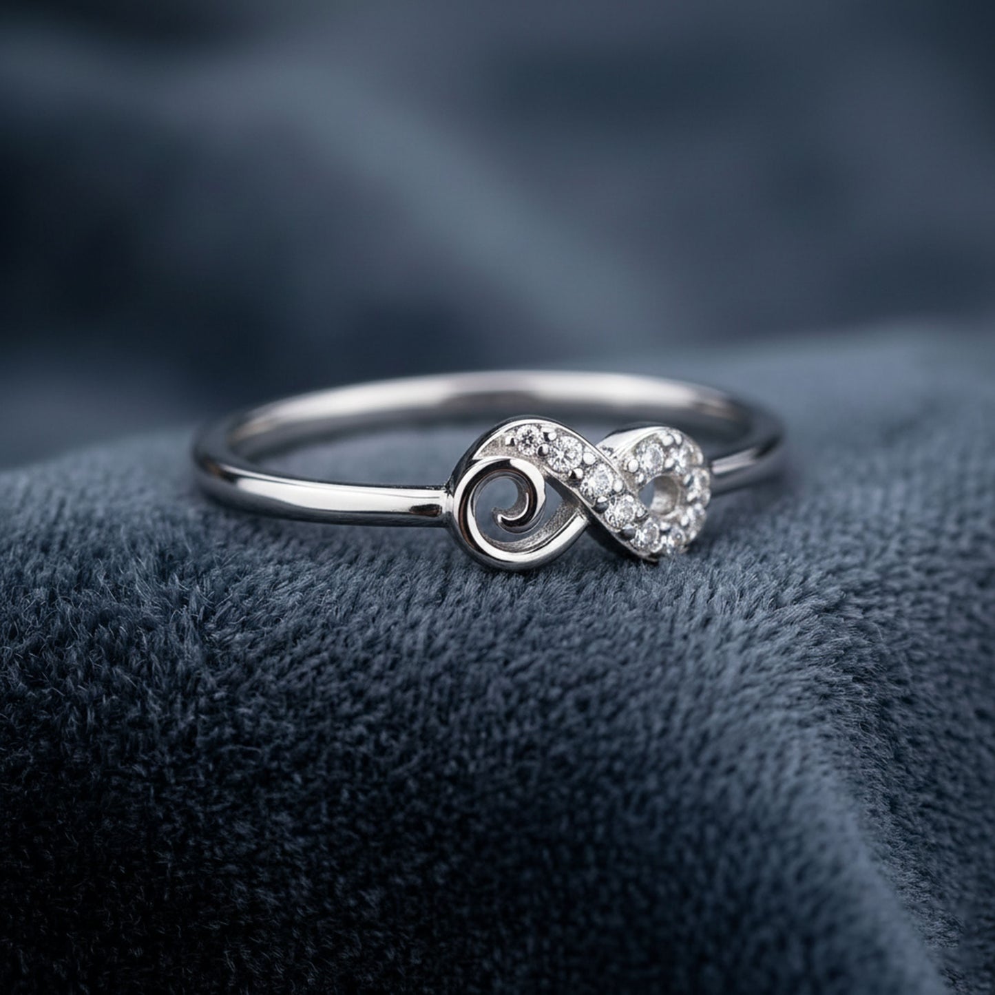 Infinity Love And Promise Lab Grow Stone Ring