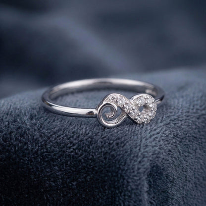 Infinity Love And Promise Lab Grow Stone Ring