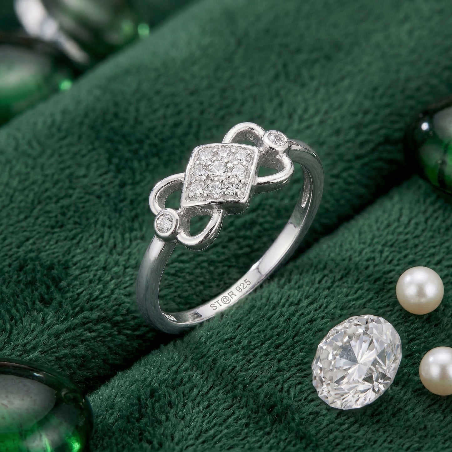 Big Hug Diamond White Lab Grown Stone Ring