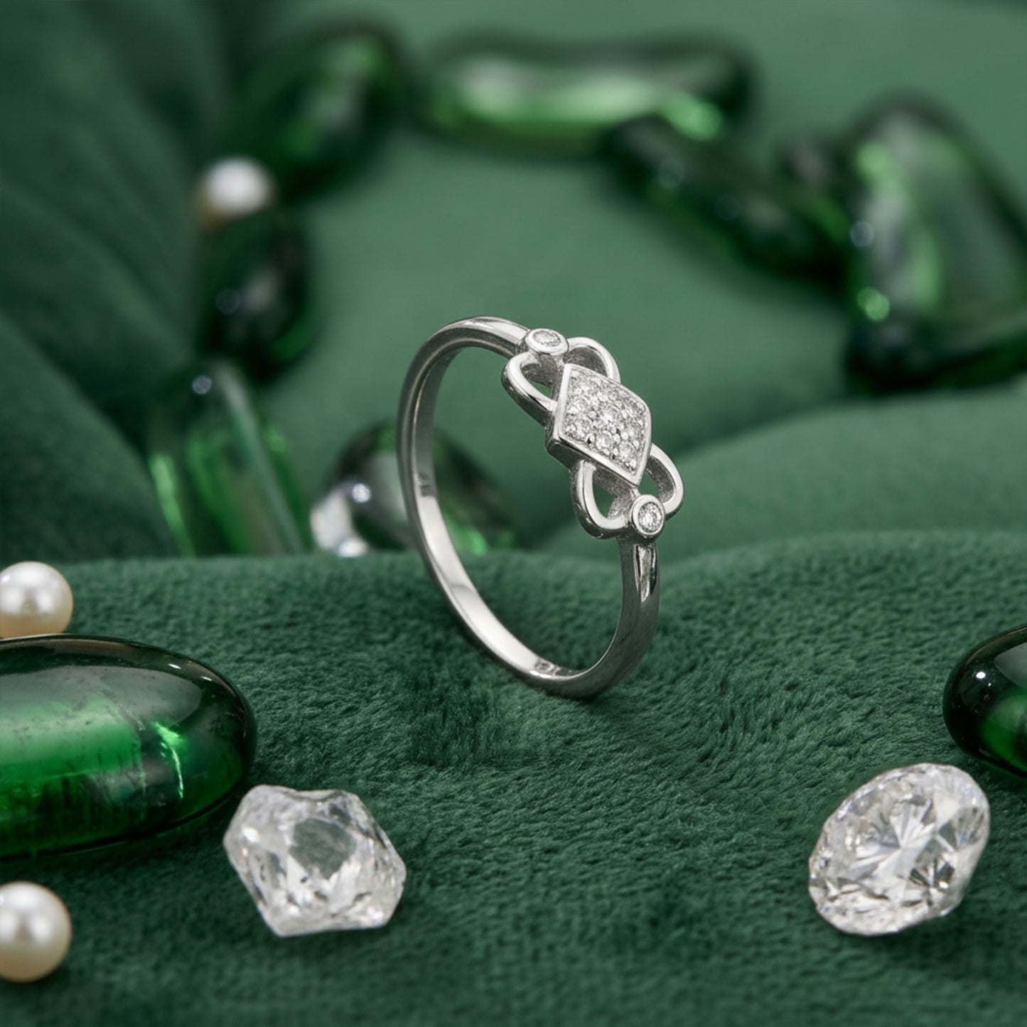 Big Hug Diamond White Lab Grown Stone Ring