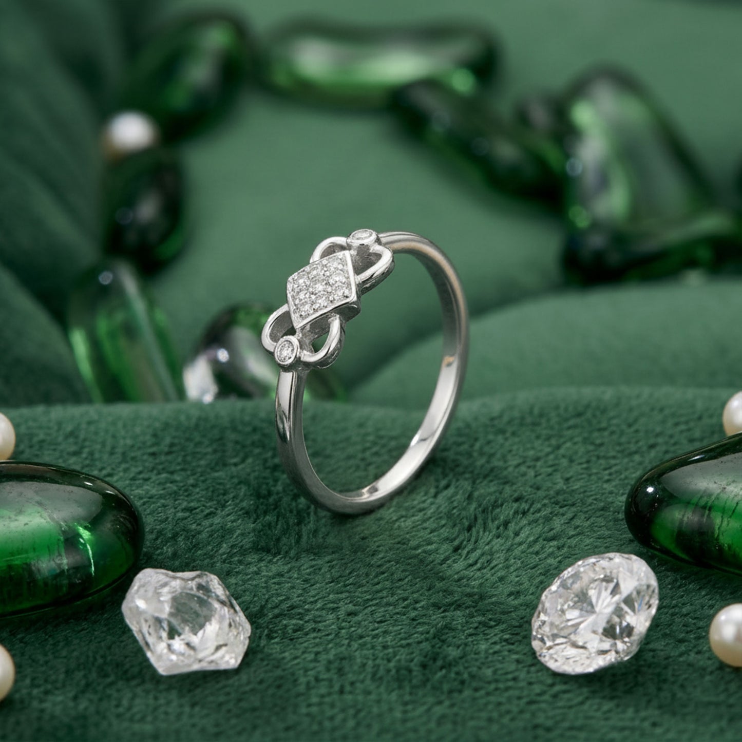 Big Hug Diamond White Lab Grown Stone Ring