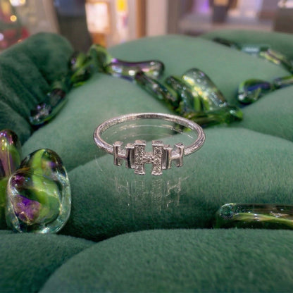Hermes H Lab Grown Stone Ring