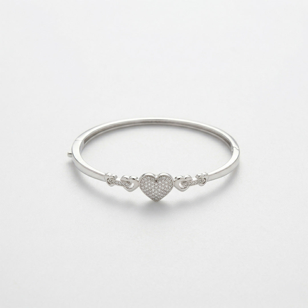 Heart Shape Diamond Bangles