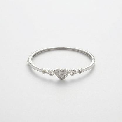 Heart Shape Diamond Bangles