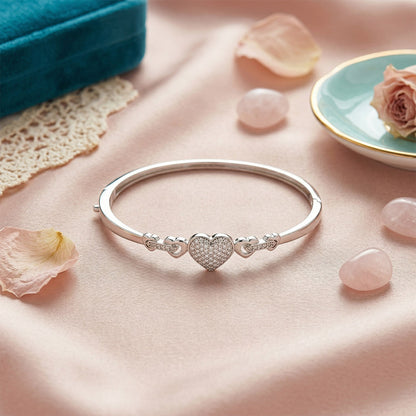 Heart Shape Diamond Bangles