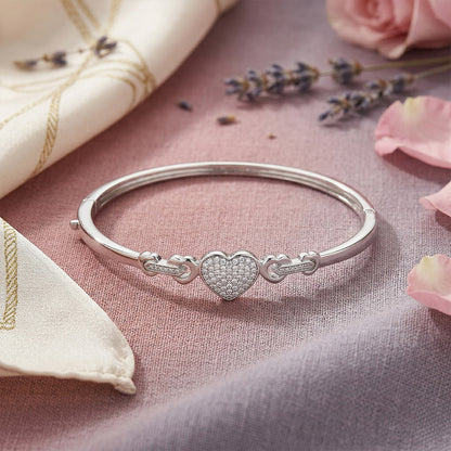 Heart Shape Diamond Bangles