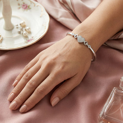 Heart Shape Diamond Bangles